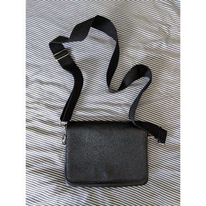 Monki Black Vegan Leather Purse